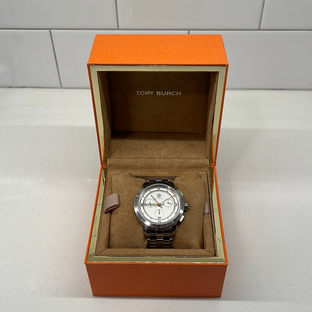 Tory Burch Chronograph Stainless Steel Watch